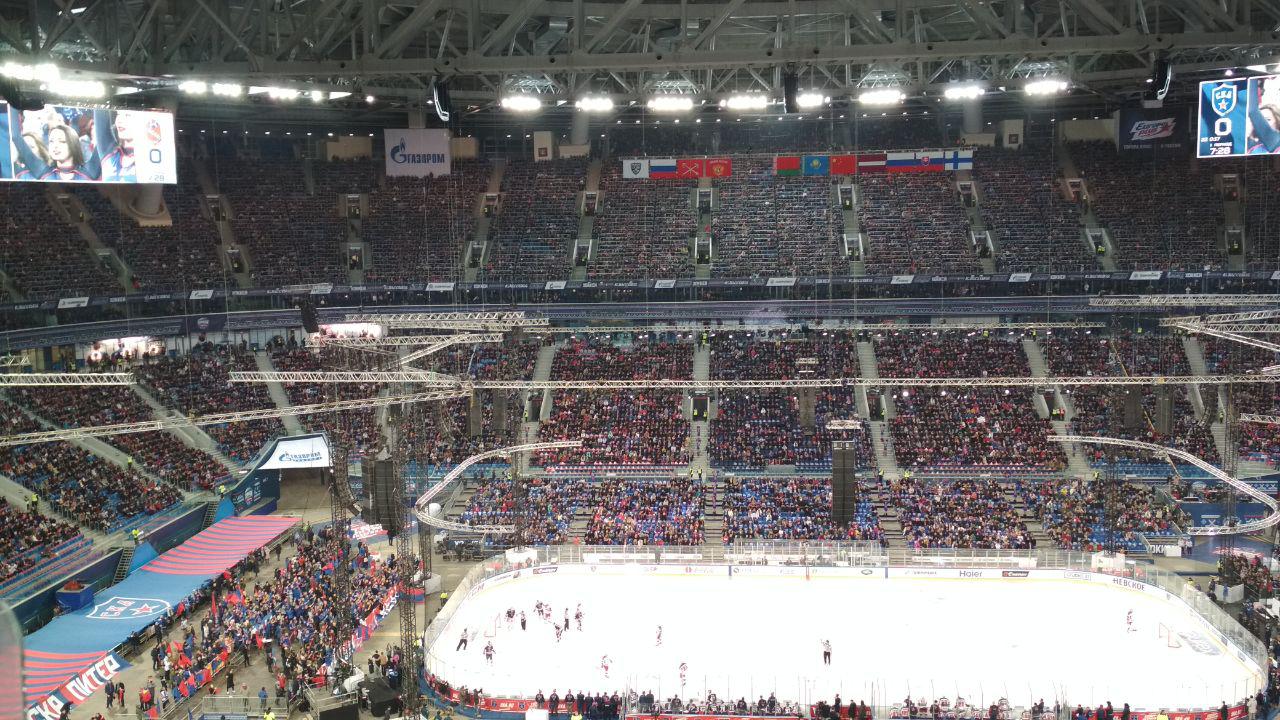 Матч СКА - ЦСКА посетили 67 770 зрителей, это рекорд посещаемости КХЛ